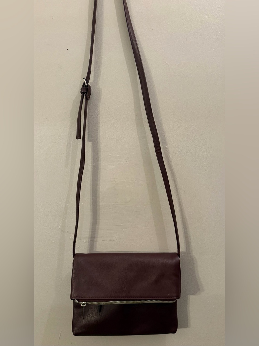Faux Leather Crossbody Bag